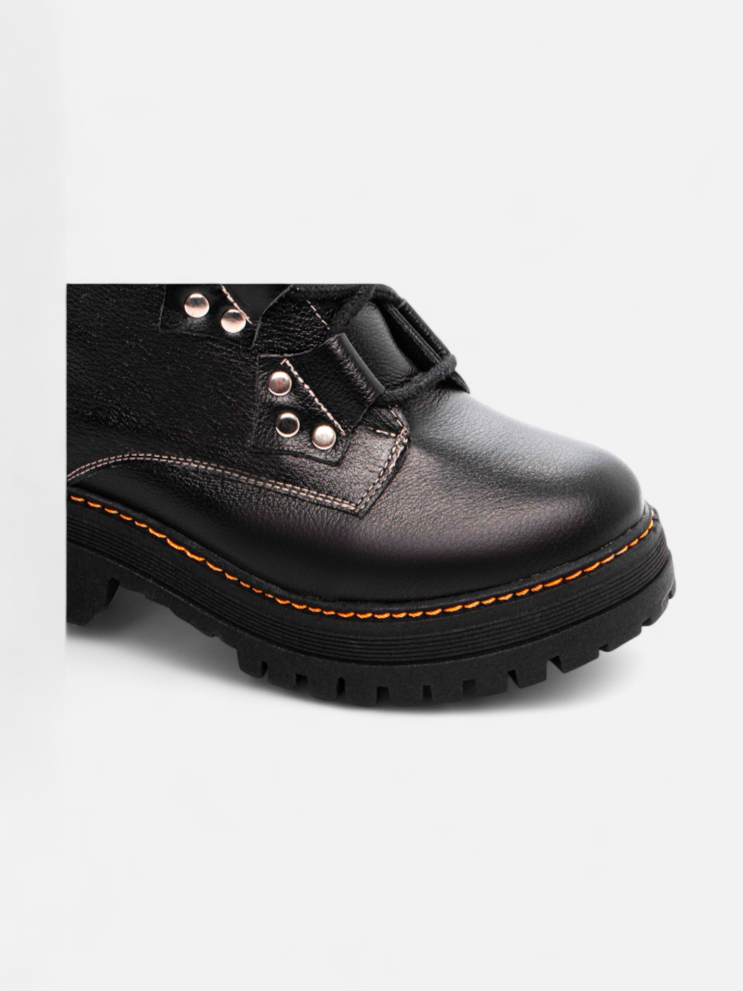 Bota Coturno Couro Sola Tratorada