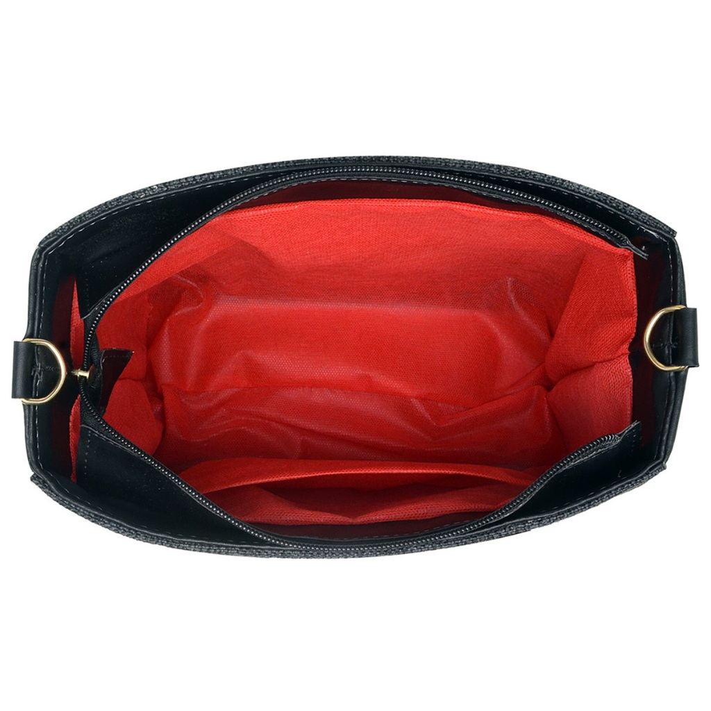 Bolsa Feminina Anjik Média Metal GS Transversal de Ombro Gaby Show