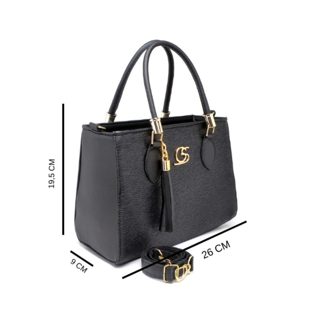 Bolsa Feminina Anjik Média Metal GS Transversal de Ombro Gaby Show