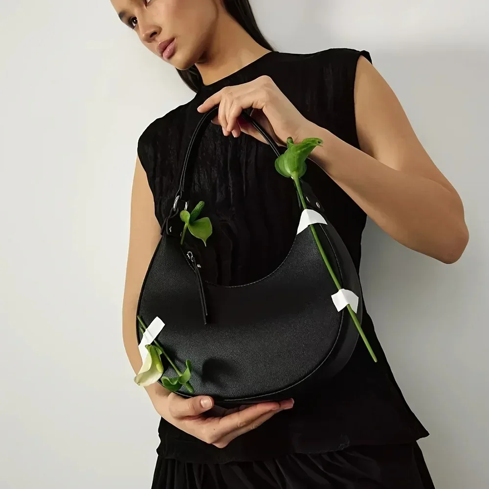 Bolsa Meia Lua Lançamento Varias Cores Bolsa Feminina De Ombro Balada
