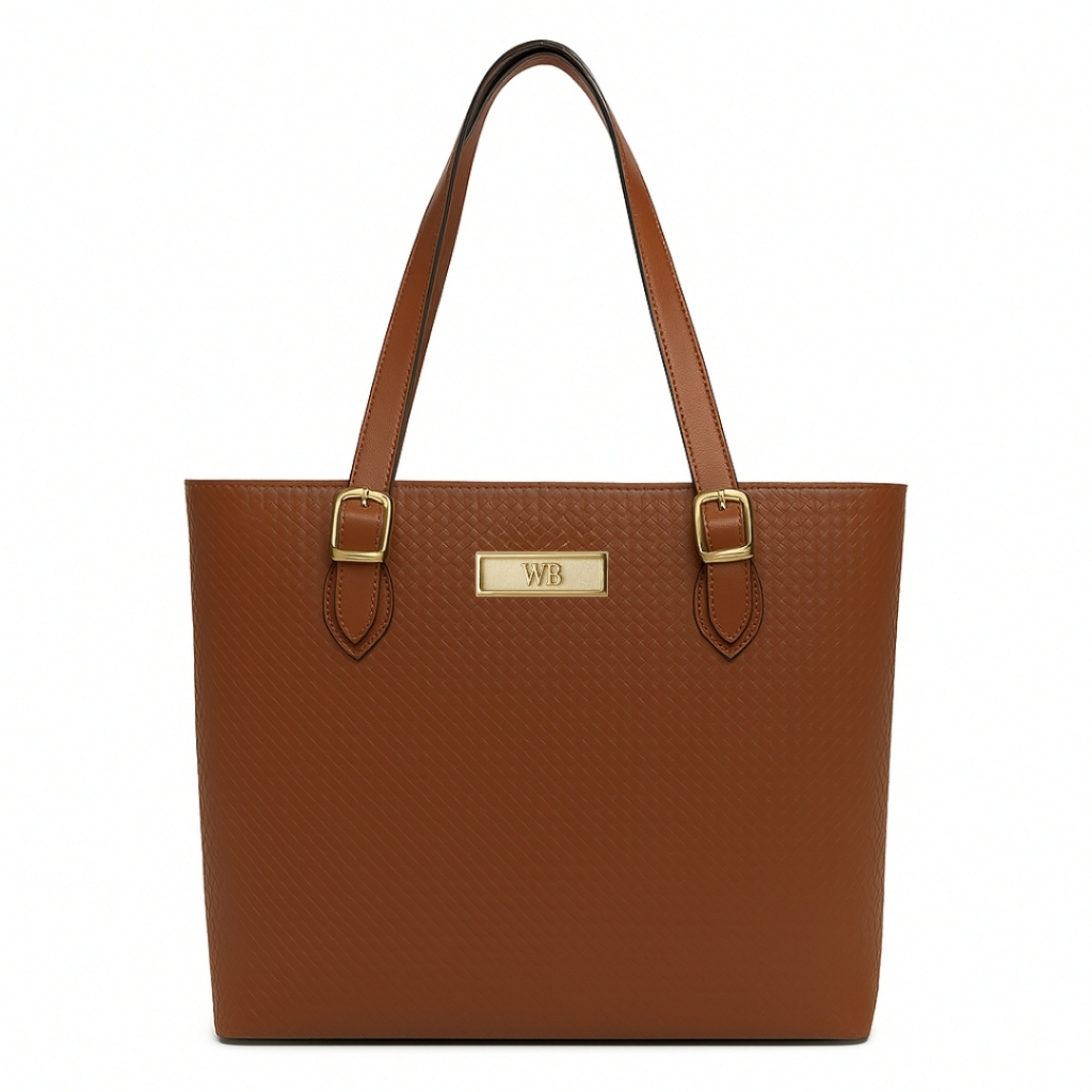 Bolsa Shopping Texturada Com Alça De Ombro Grande Espaço Interno E Nécessaire Willibags