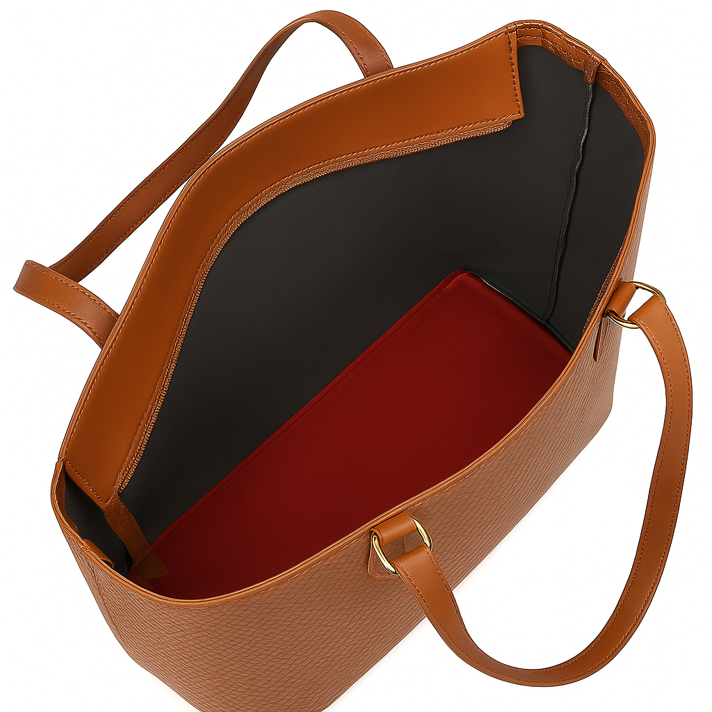 Bolsa Shopping Texturada Com Alça De Ombro Grande Espaço Interno E Nécessaire Willibags