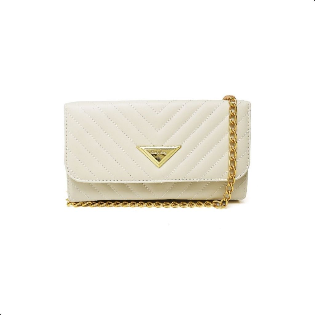 Bolsa Feminina Pequena Corrente Dourada Balada Festa Elegante
