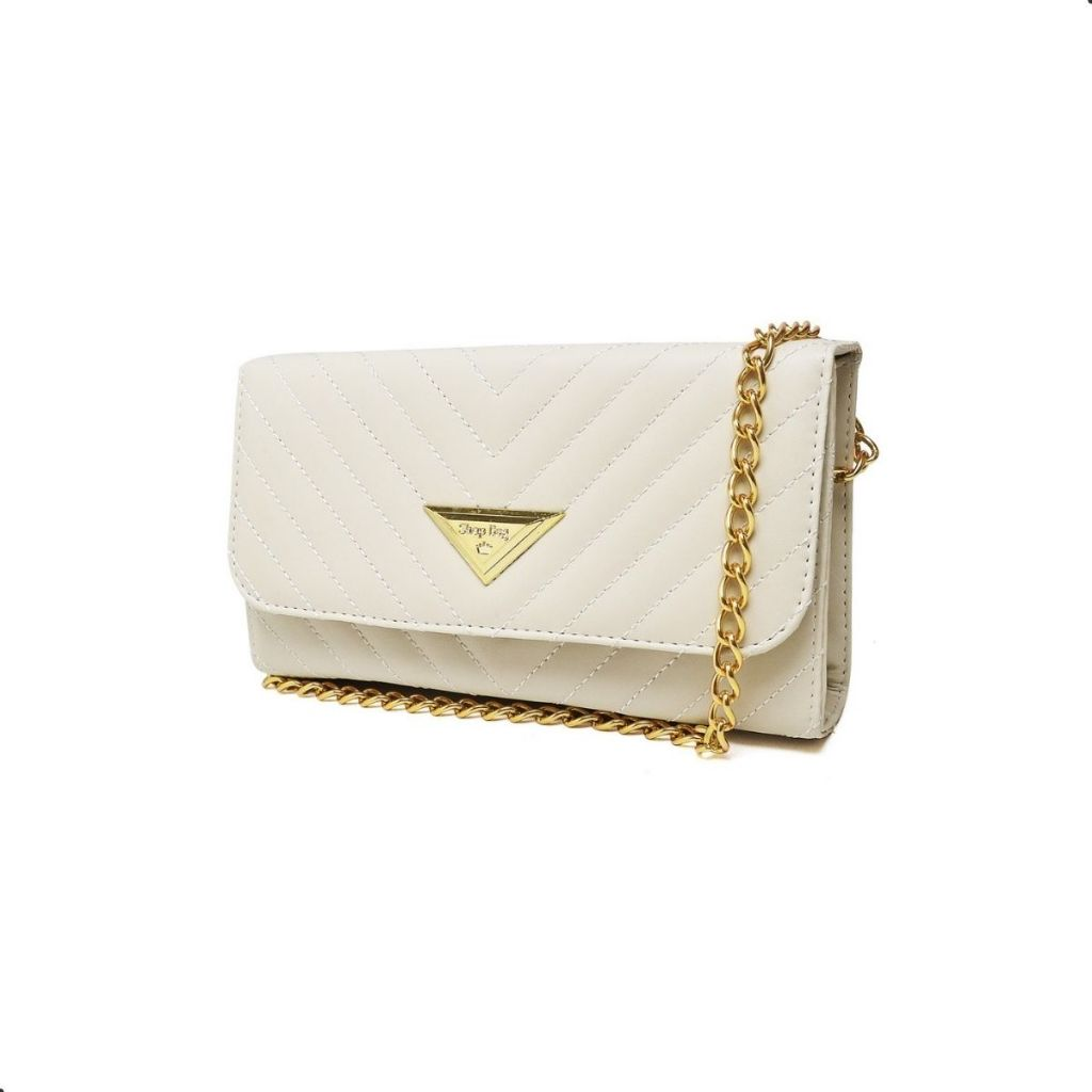 Bolsa Feminina Pequena Corrente Dourada Balada Festa Elegante