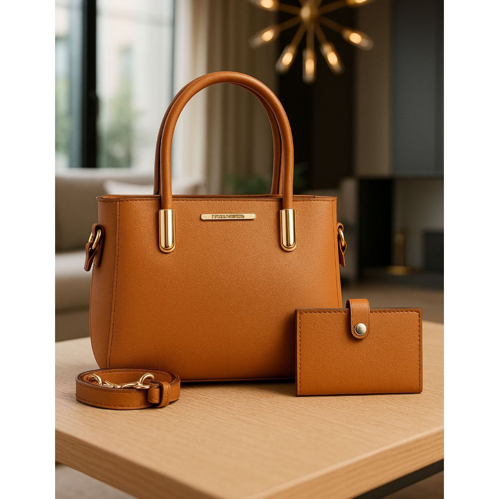 Kit Bolsa Feminina Transversal De Ombro Com Carteira Luxo Lançamento