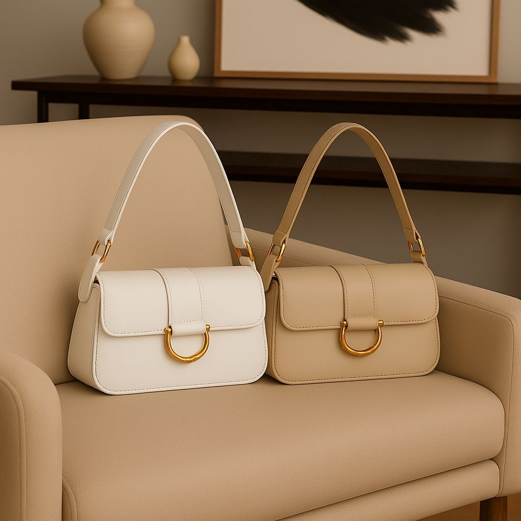 Kit Bolsa Feminina 2 peças Lançamento Nova Tendencia Elegante Alça Transversal Mega Oferta