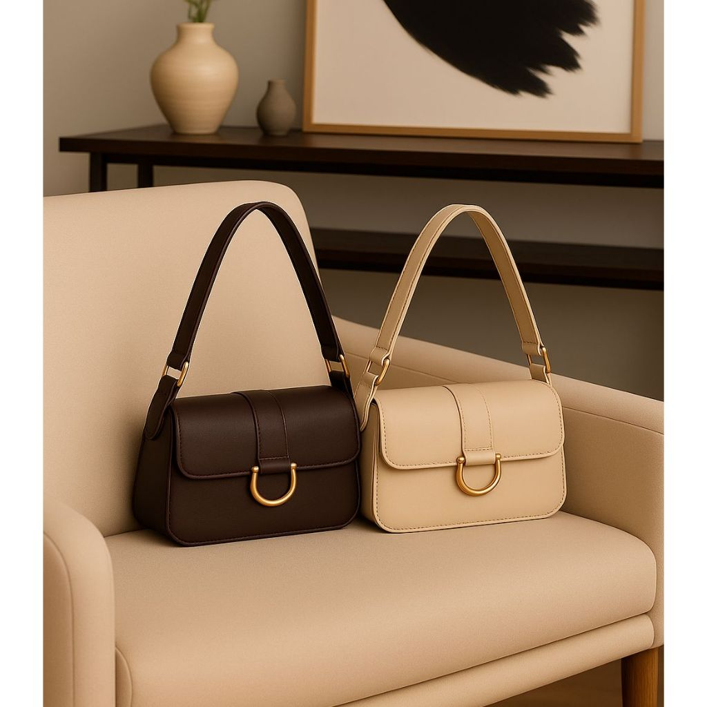 Kit Bolsa Feminina 2 peças Lançamento Nova Tendencia Elegante Alça Transversal Mega Oferta