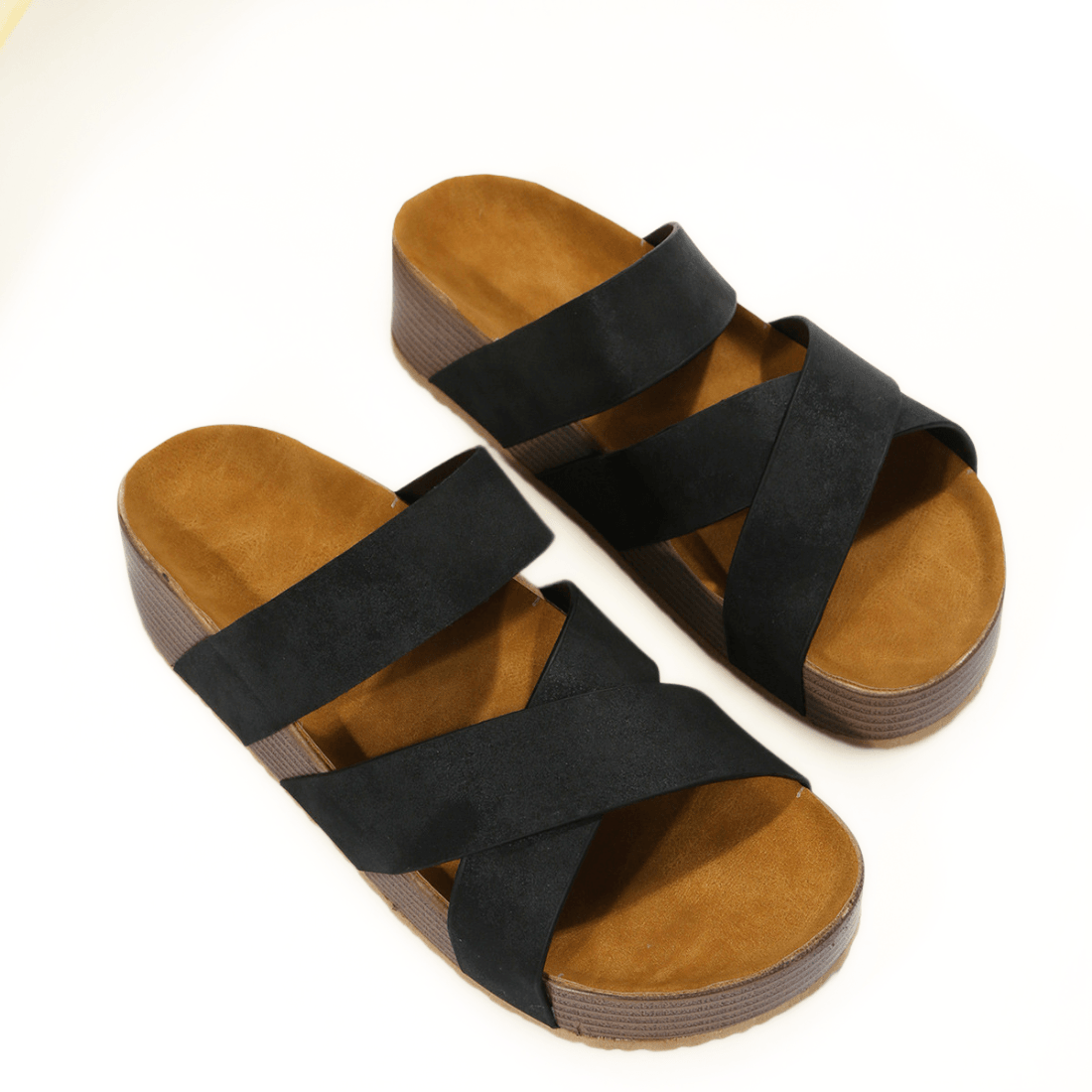 Sandália Plataforma Antiderrapante Estilo Romano Casual desconto de outono - carminito