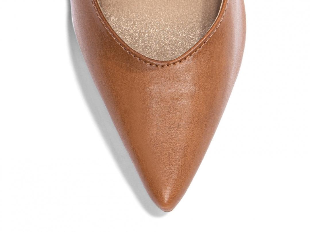 Scarpin Napa Caramelo com Fivela desconto de outono - carminito