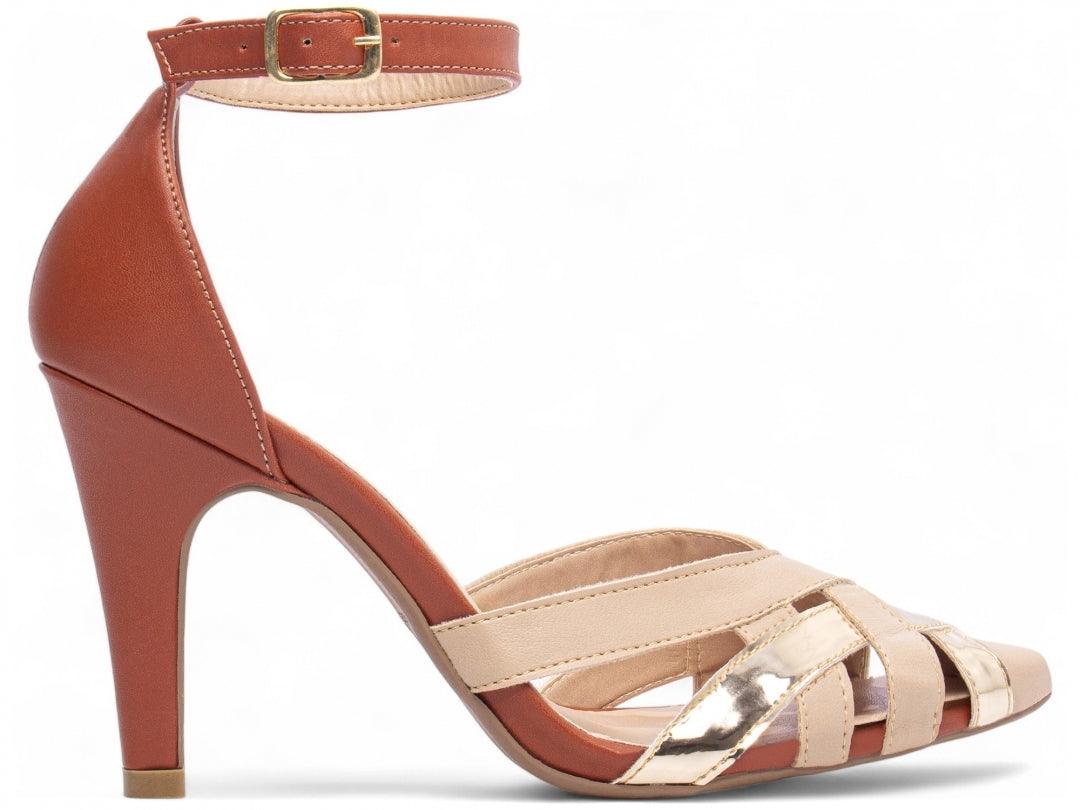 Sapato Scarpin Metalizado Specchio Ouro Light desconto de outono - carminito