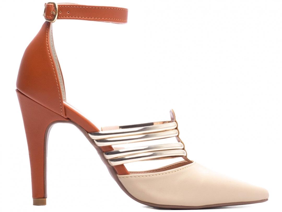 Scarpin Napa Metalizado Specchio Ouro Light desconto de outono - carminito