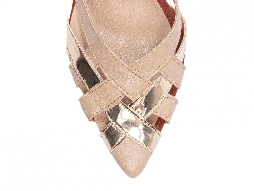 Sapato Scarpin Metalizado Specchio Ouro Light desconto de outono - carminito
