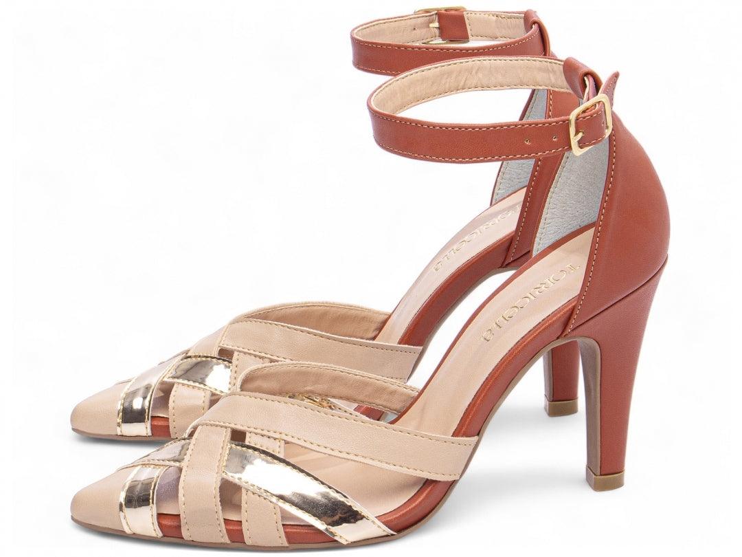 Sapato Scarpin Metalizado Specchio Ouro Light desconto de outono - carminito