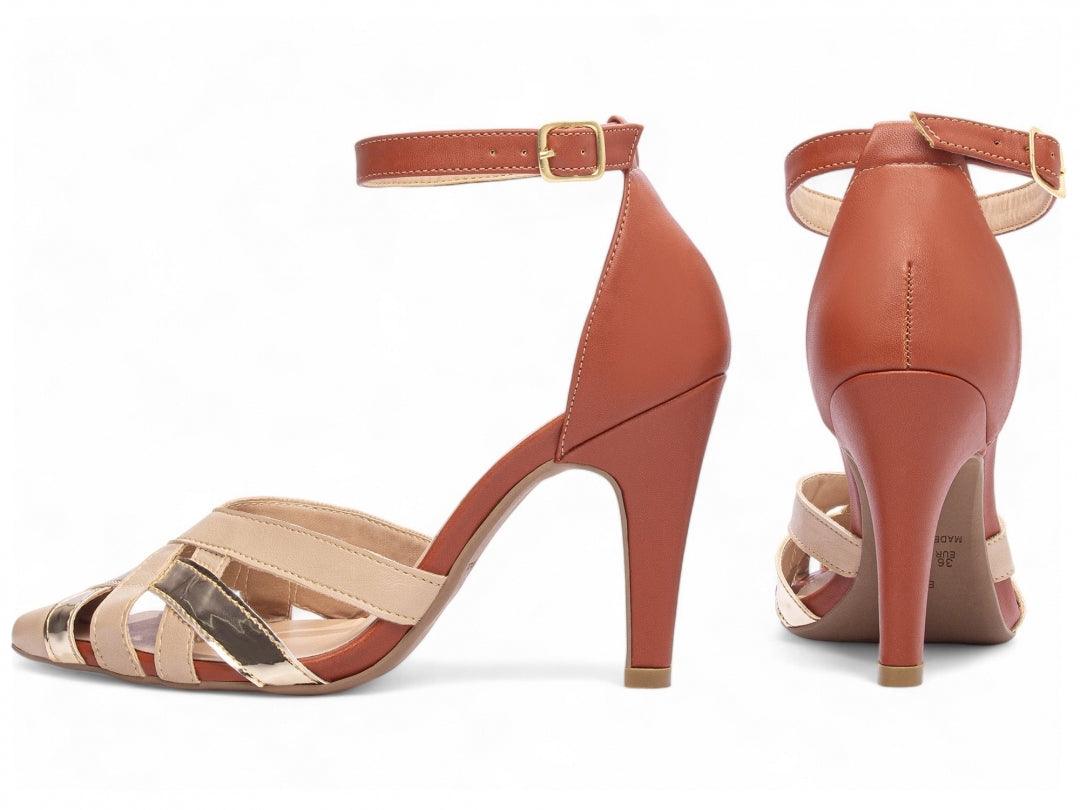 Sapato Scarpin Metalizado Specchio Ouro Light desconto de outono - carminito