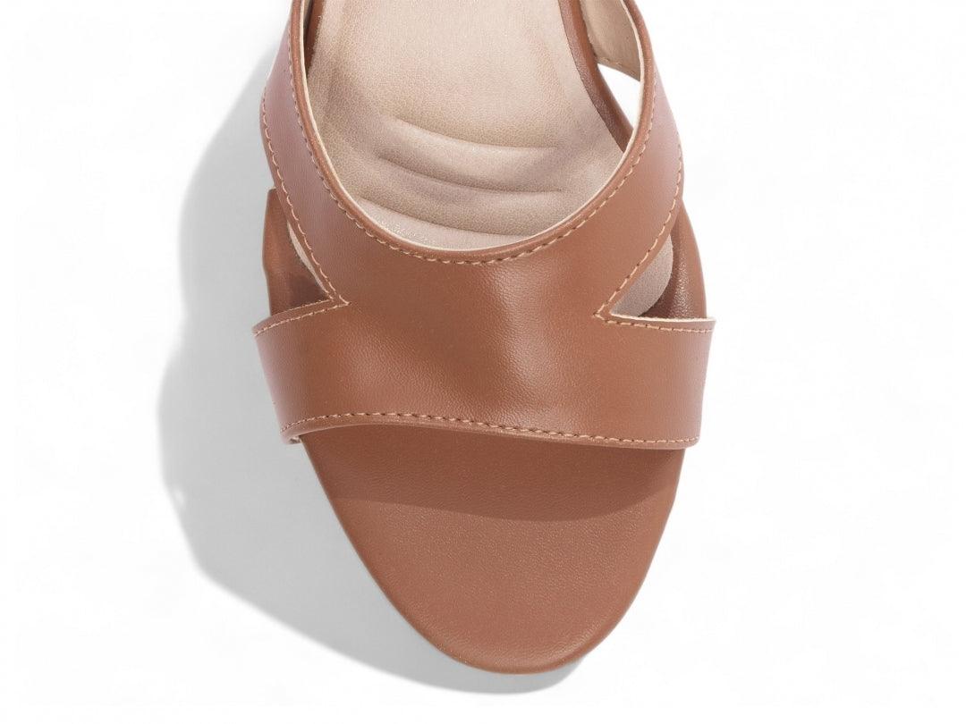 Sandália Salto Grosso Napa Fivela Ajustável desconto de outono - carminito