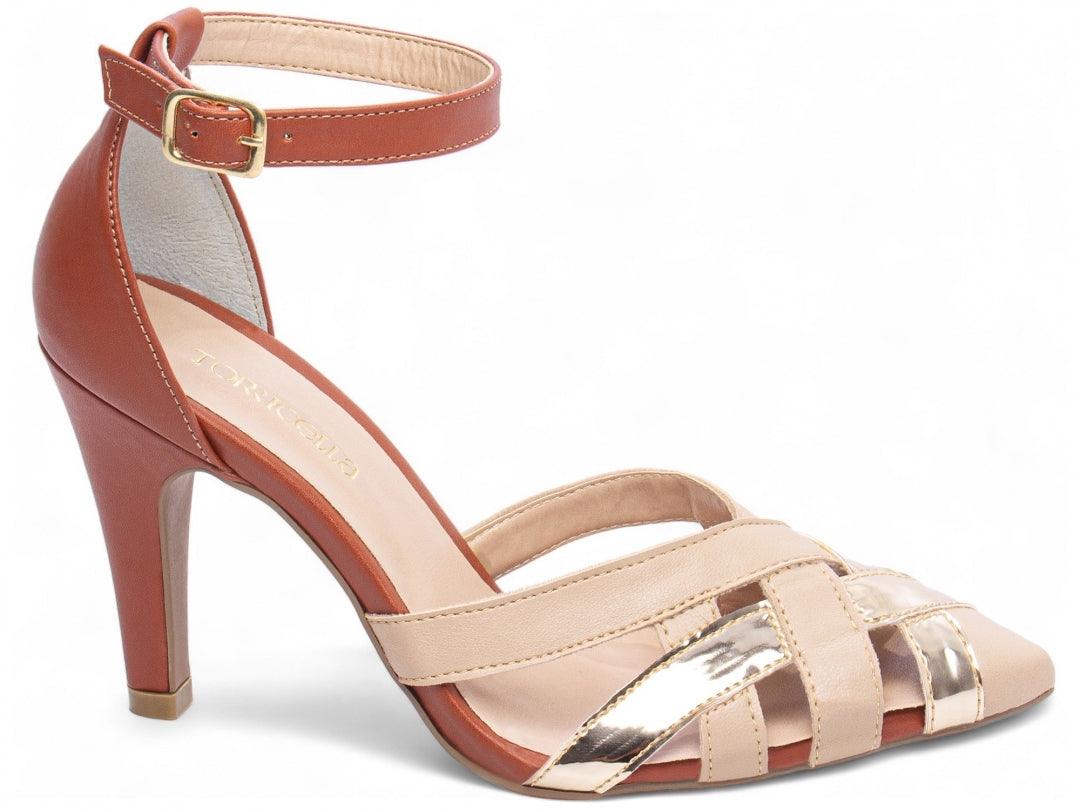 Sapato Scarpin Metalizado Specchio Ouro Light desconto de outono - carminito
