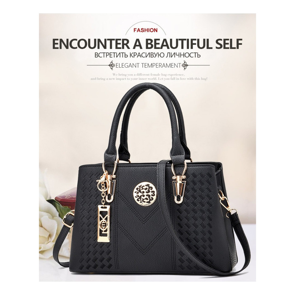 Nova Bolsa Feminina De Luxo Grande Capacidade Couro Ombro Crossbody Saco