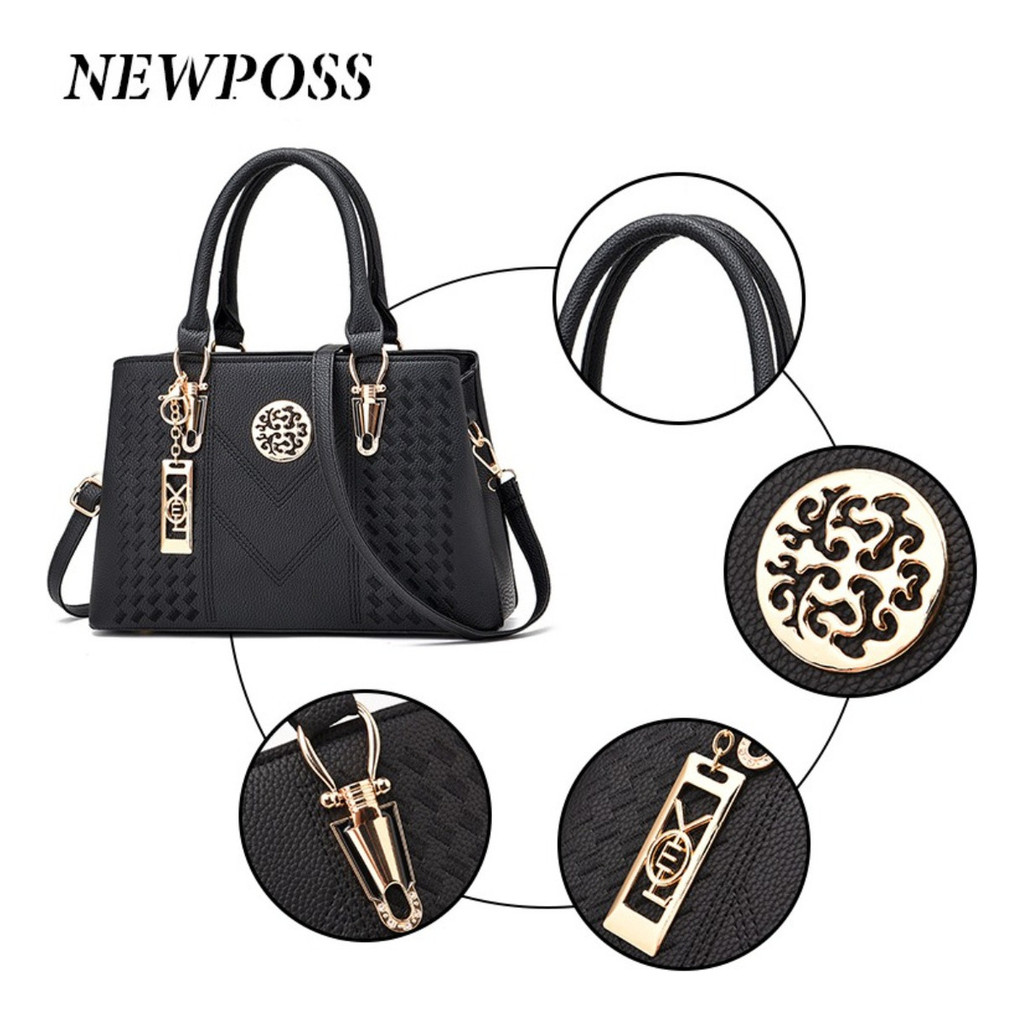 Nova Bolsa Feminina De Luxo Grande Capacidade Couro Ombro Crossbody Saco