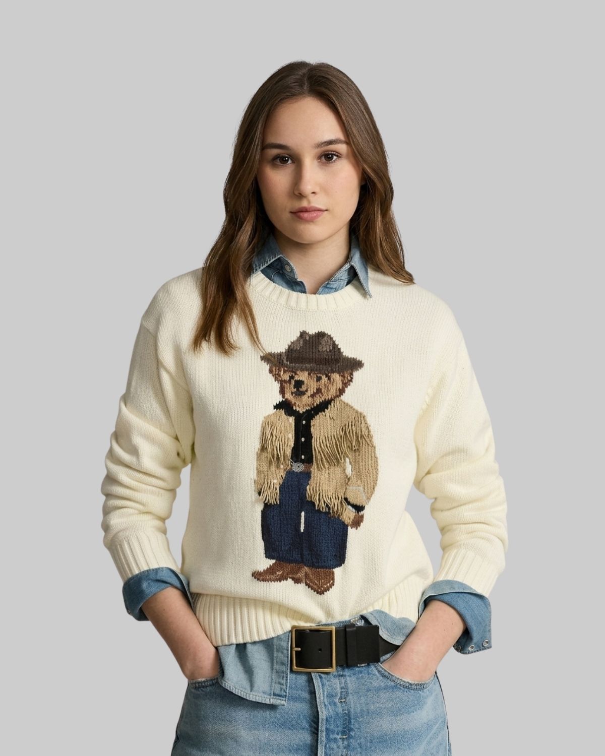 Suéter Bear Creme Cowboy