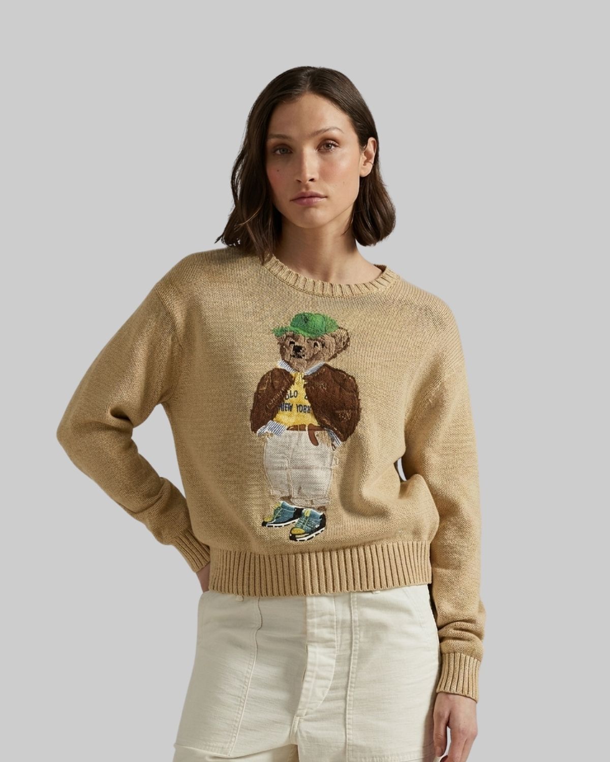 Suéter Bear Bege New York