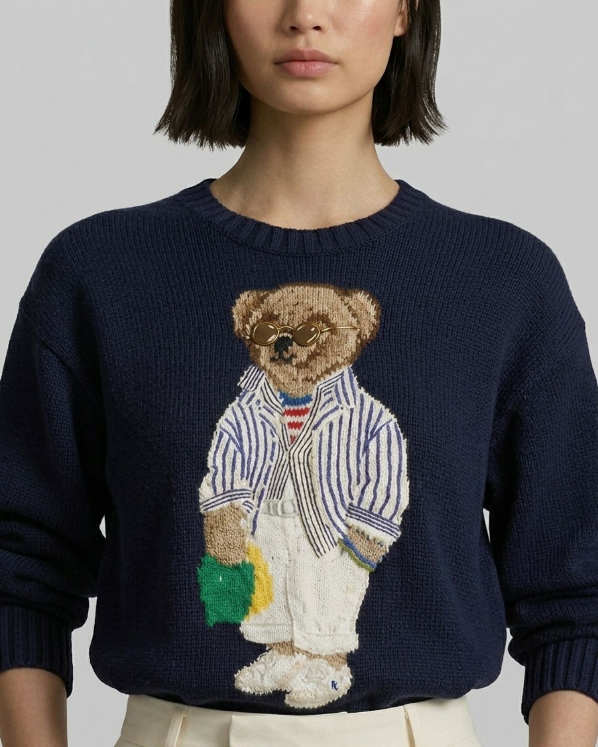 Suéter Bear Gola Redonda Casual