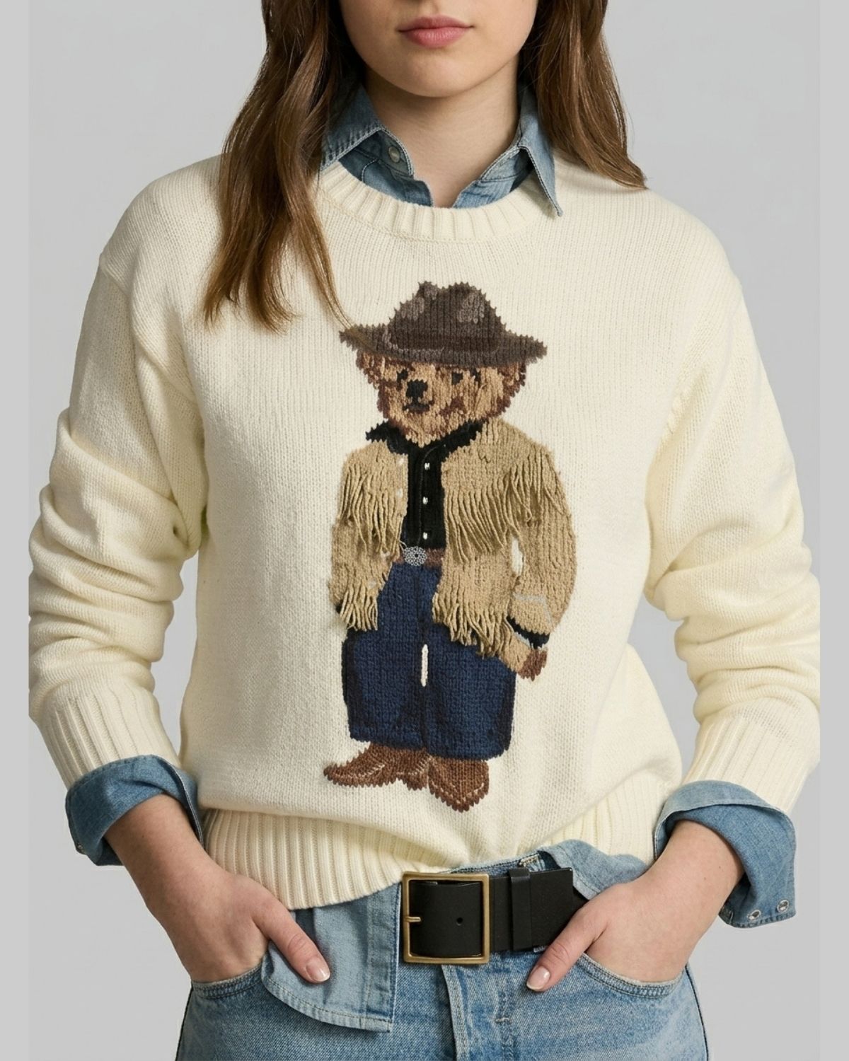 Suéter Bear Creme Cowboy