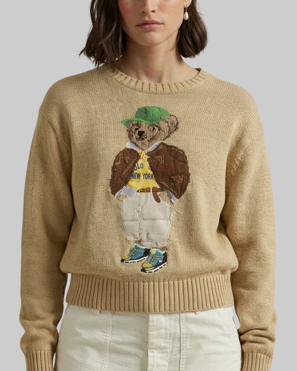 Suéter Bear Bege New York