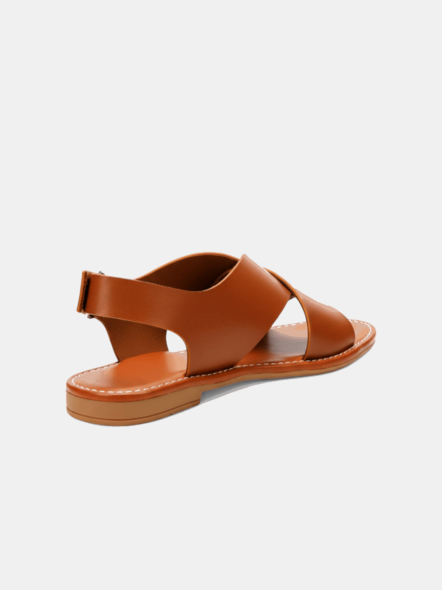 Sandália Rasteira Tiras Nó Fivela