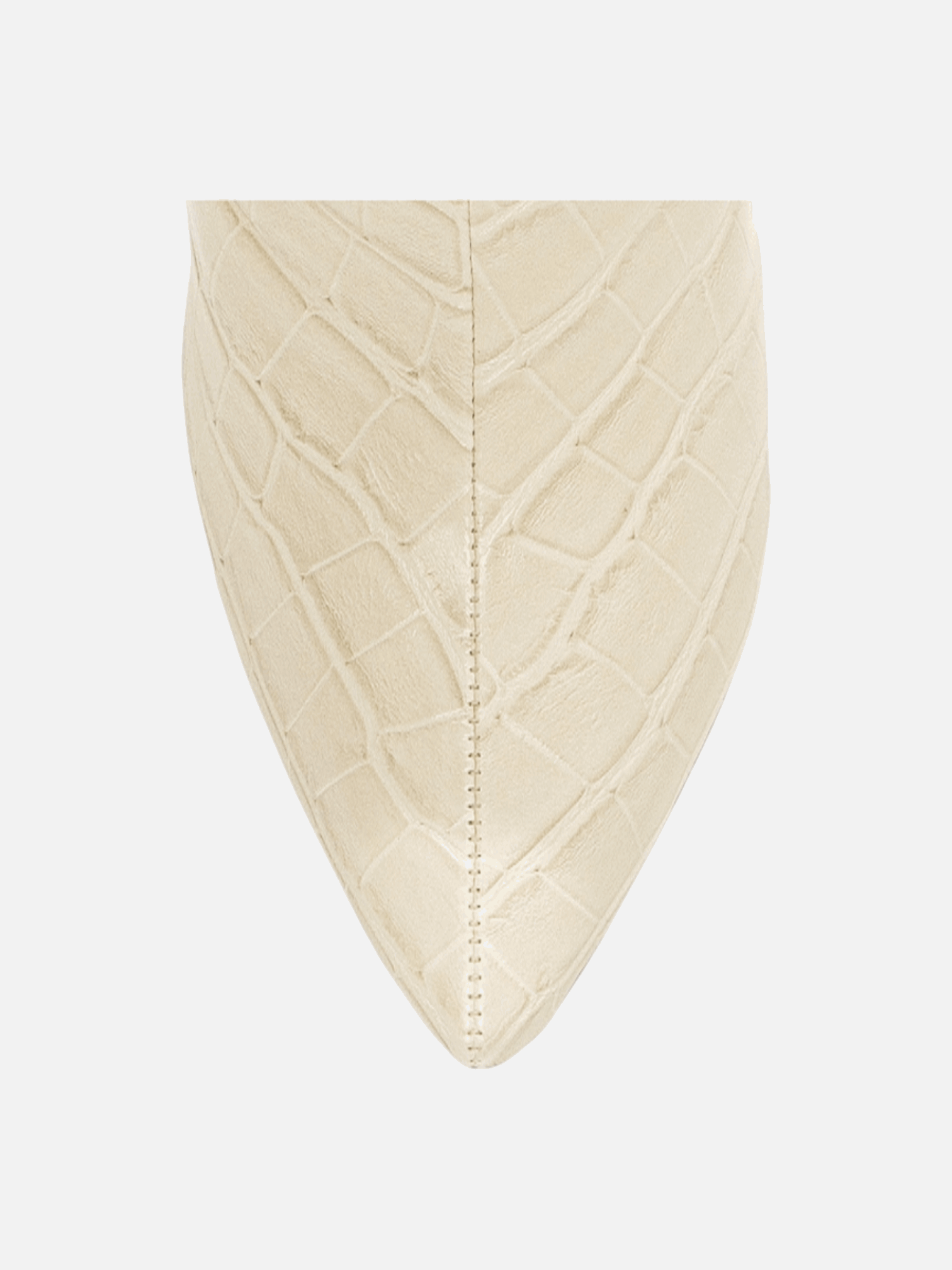 Bota Salto Grosso Cano Médio Bico Fino Croco Com Fivela