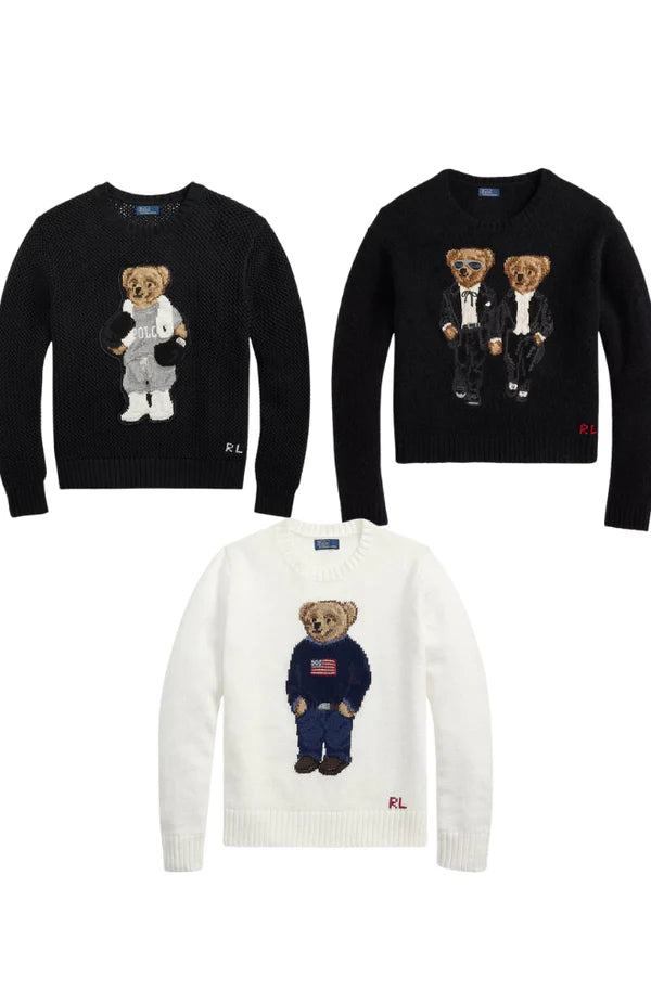 Kit Suéter Ralph Lauren Polo Bear | 3 Modelos por R$1997,50