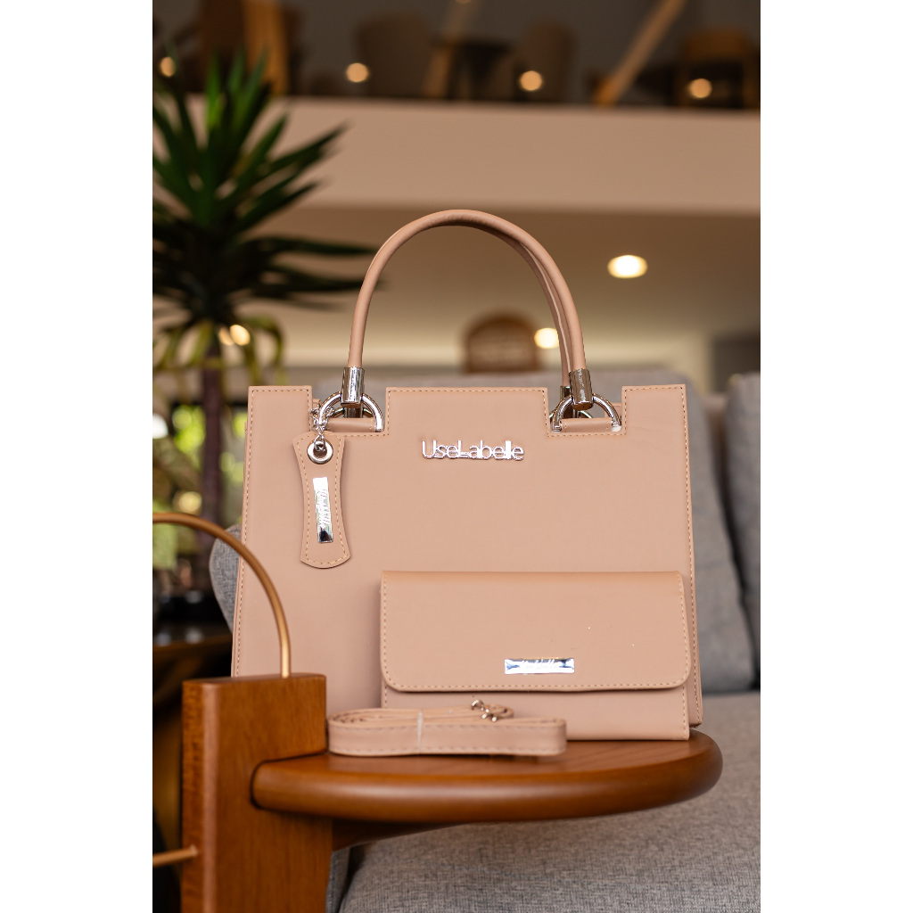 Promoção Kit 3 Bolsa Feminina Grande + Carteira + Alça Transversal 70%OFF Relâmpago