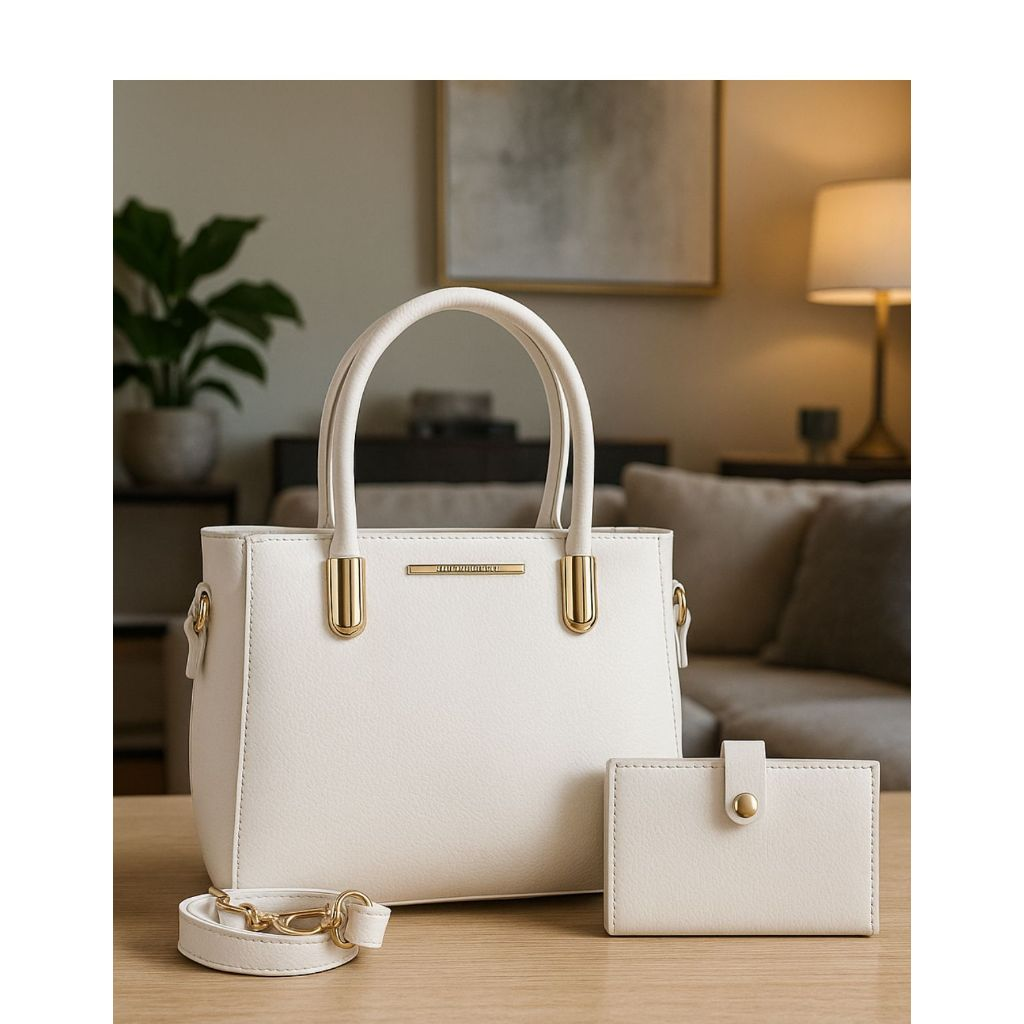 Kit Bolsa Feminina Transversal De Ombro Com Carteira Luxo Lançamento