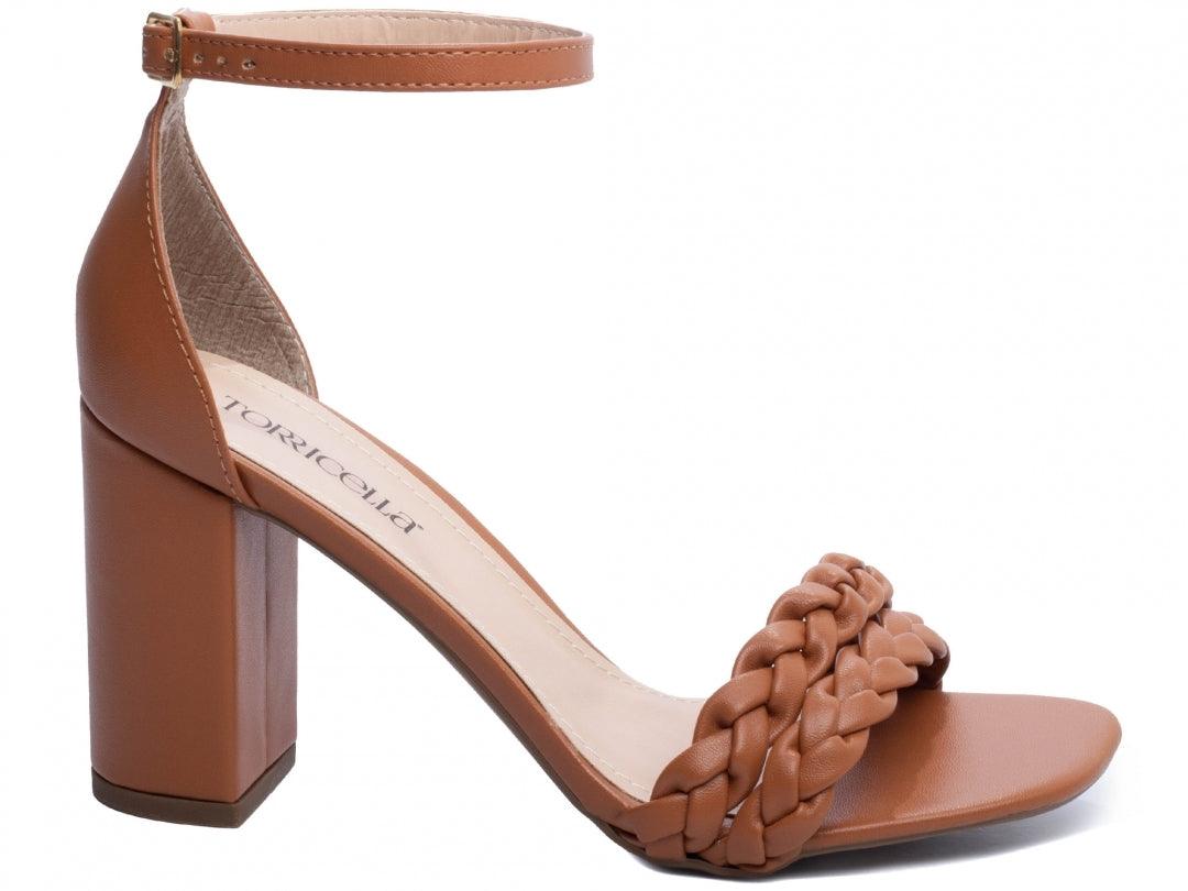 Sandália Salto Napa com Fivela de Metal desconto de outono - #carminito#