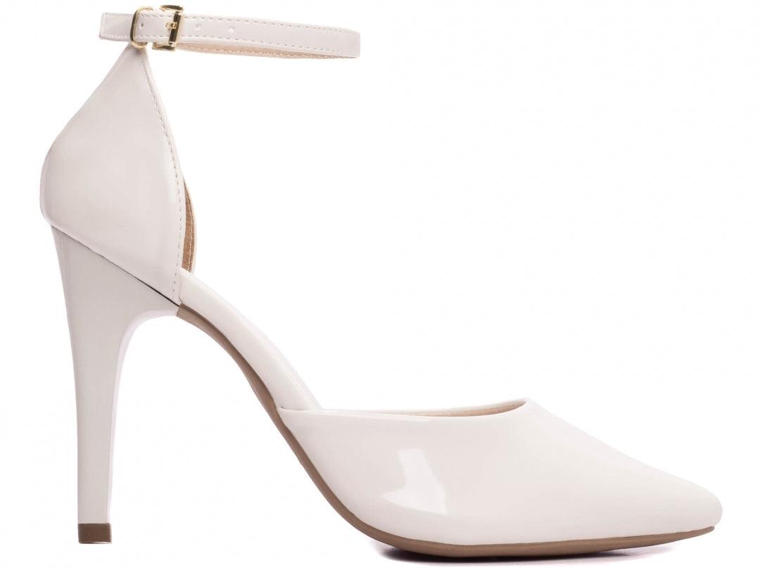 Sapato Scarpin Saia e Blusa Branco desconto de outono - carminito