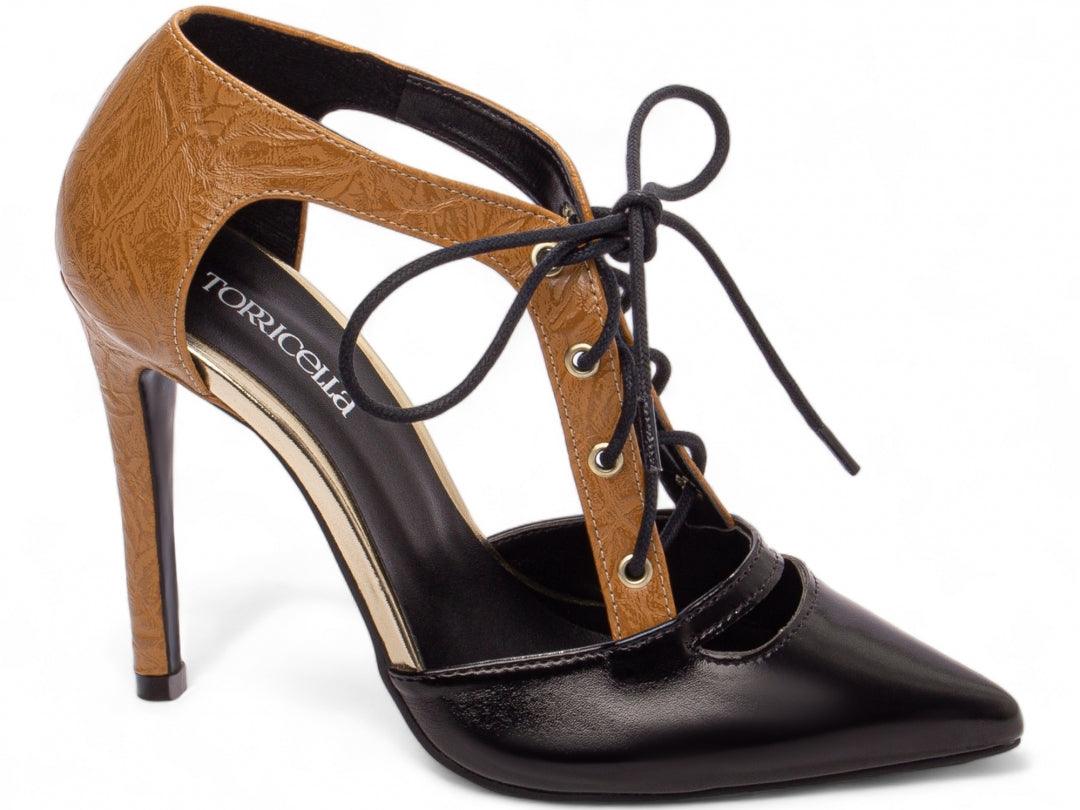 Scarpin Vintage Caramelo com Cordão outono - #carminito#