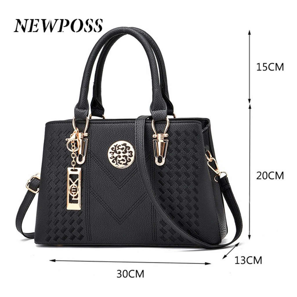 Nova Bolsa Feminina De Luxo Grande Capacidade Couro Ombro Crossbody Saco